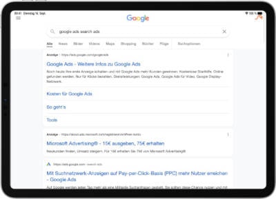 Google Ads Suchanzeigen Freelancer